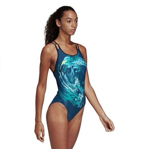 Adidas Fit Suit Parley 1Piece Swimsuit Sport DQ3333 36” NWT - Picture 3 of 8